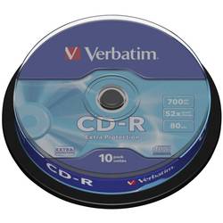 Verbatim 43437 CD-R Rohling 700 MB 10 St. Spindel Bedruckbar