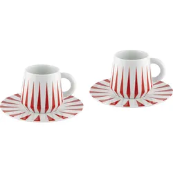 Delight Kaffeetassen 110 ml, rot, 2 St.