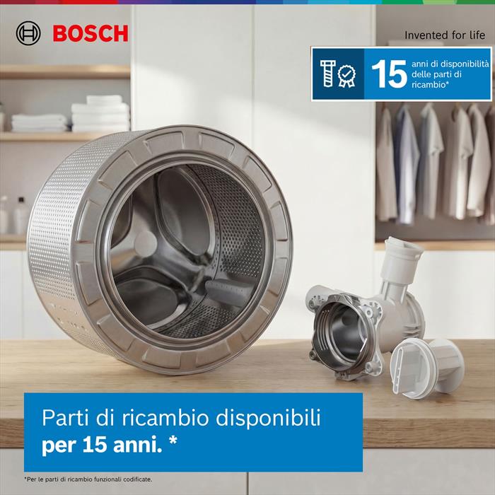 Bosch Lavatrice Serie 2 Wge03200it 8kg 1200g/m Classe A-bianco