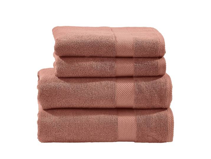 Handtuch-Set 4-teilig Rot/Koralle