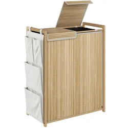 WÄSCHESAMMLER Bambus Naturholz