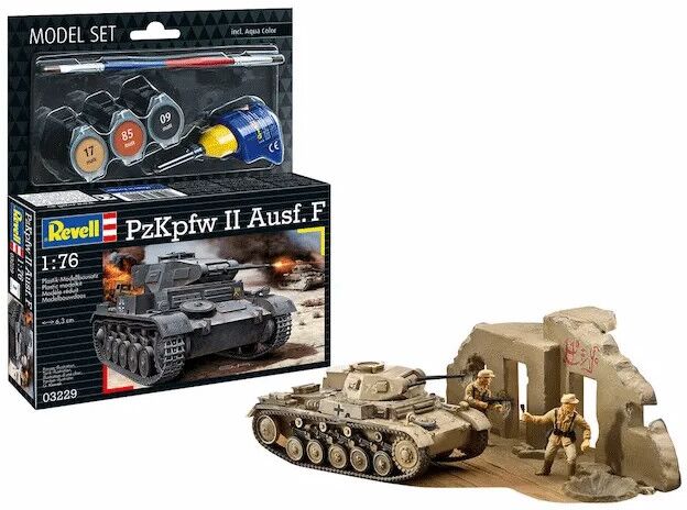 Maquette PzKpfw II Ausf. F Char militaire échelle 1:76 - Revell