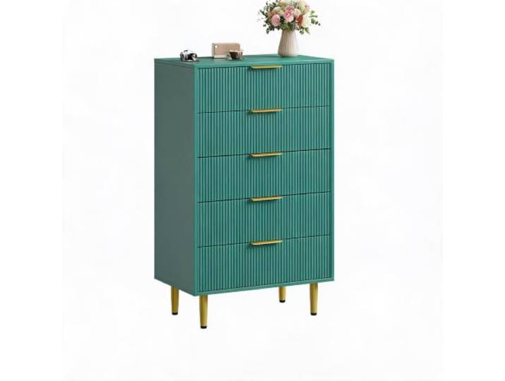 Furntrastar Moderne Kommode Mit 5/6 Schubladen, Aufbewahrungsschrank Geriffeltes Design&Metallgriffe, ideal für Schlafzimmer