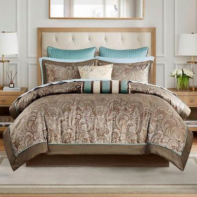 Jla Home/Bed Aubrey II Bed in a Bag Set Taupe, Queen, Taupe