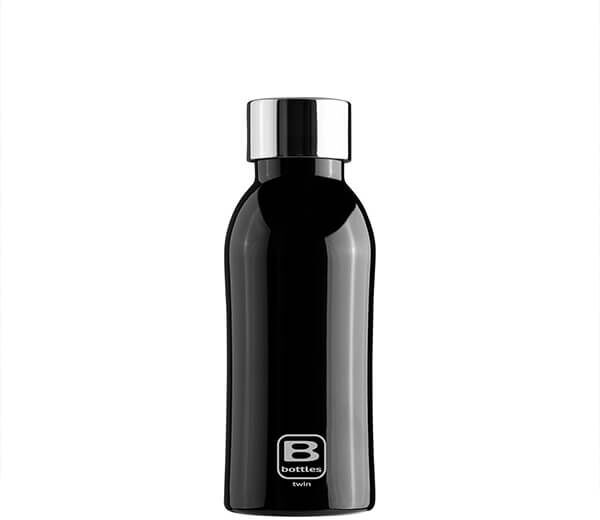 Bugatti B Bottle Twin 350ml Thermal Water Bottle Black Piano Bright