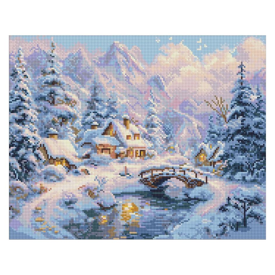 Ideyka Diamantmosaik - Winterruhe 40x50cm (AMO20001)