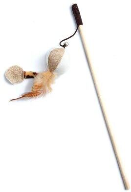 Discount Dollar Deals Interactive Feather Wand Toy For Cats Colorful Fun Pet Toy For Kittens, Ideal For Playtime Bonding pumpkin