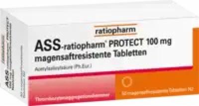 ratiopharm GmbH ASS-ratiopharm PROTECT 100 mg magensaftr.Tabletten 50 St 06718626
