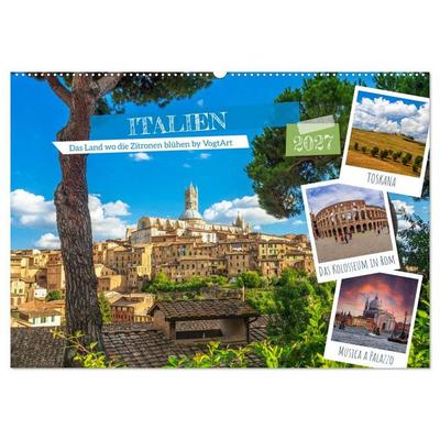 Italien, das Land wo die Zitronen blühen by VogtArt (Wandkalender 2027 DIN A2 quer), CALVENDO Monatskalender