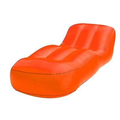 Tragbares aufblasbares Sofa - Lazy Sofa, faltbarer Loungesessel mit Pedal, bequeme Kombination aus Beflockung - geeignet für Camping, Wandern und Sonnenbaden zu Hause