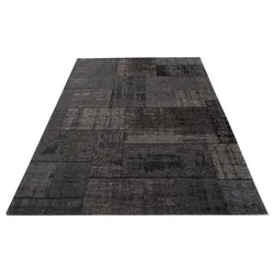 Vintage-Teppich Perugia Mischgewebe Dark Grey 70 x 250 cm