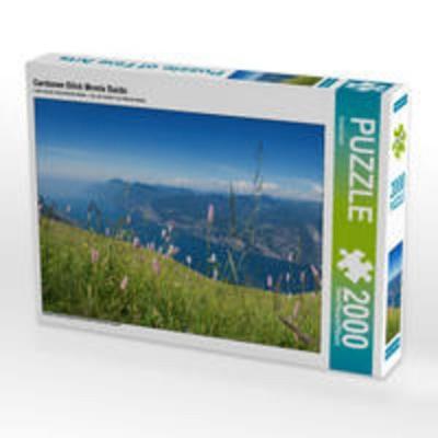 CALVENDO Puzzle Gardasee Blick Monte Baldo | 2000 Teile Lege-Größe 90 × 67 cm Foto-Puzzle für glückliche Stunden
