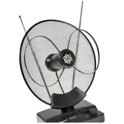 RTV-Antenne Zimmerantenne JUPITER (Zimmerantenne, 36 dB, DVB-T / -T2), SAT Spiegel + SAT Antennen, Schwarz
