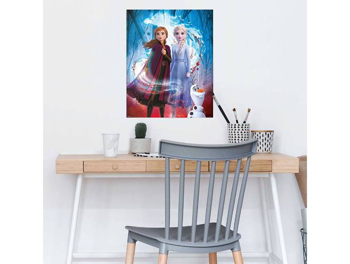 Poster La Reine des neiges 2 Papier Bleu 40 x 50 x 0cm