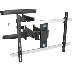 ISY ITV-3600 TV Wandhalterung, max. 85 Zoll, Schwenkbar, Neigbar, rotierbar, Schwarz und Silber