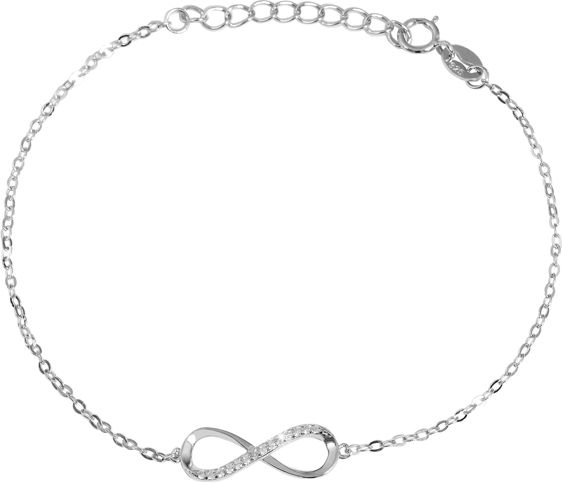Kettenanhänger ADELIA´S "Damen Anhänger ¿ Unendlichkeitszeichen Anhänger aus 925 Silber", silber, Schmuckanhänger, Damen, Kettenanhänger