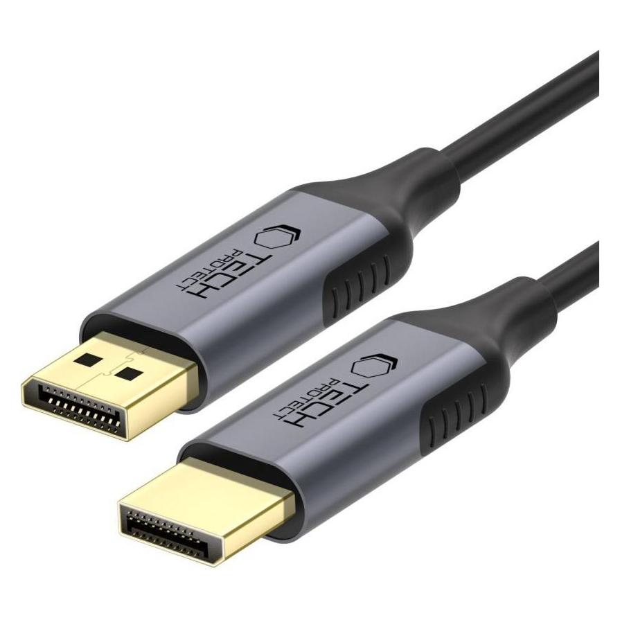 Tech-Protect UltraBoost DisplayPort to DisplayPort 1.4 4K 60Hz Cable 2m - Black (2 m) (27199-0)