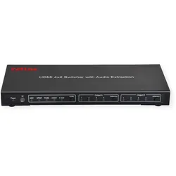 ROLINE 4K HDMI Matrix Switch, 4 x 2, mit Fernbedienung
