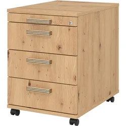 Bümö, Rollcontainer, office Rollcontainer - 3 Materialschubladen (43 x 58 x 59 cm)