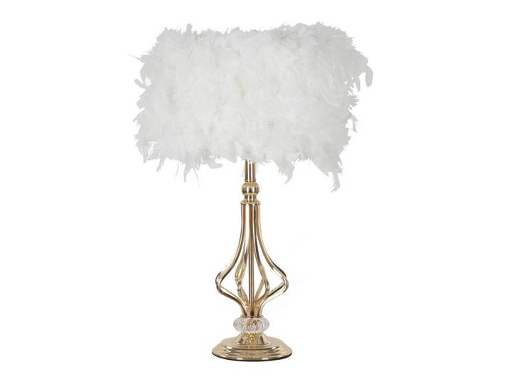 Tischleuchte Tarty White Goldfarben, Weiß B: 25 cm