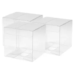 Espírito rebelde 40 Schachteln aus Transparentem Acetat 200x25x20 mm | Plastik-Bonbonniere: Dragees, Macarons, Kuchen | Andenken und Geschenke für Hochzeiten
