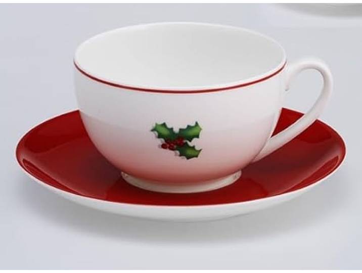 Dibbern Sonderaktion FBC Season´s Greetings - Kaffeetasse 0,25 l mit Untere - NEU
