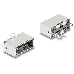 DELOCK USB Typ-E Key A 20 Pin Bu vertikal zur SMT Lötmontage