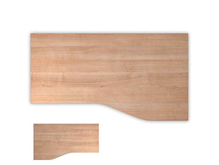 bümö Tischplatte 180x100 cm in Nussbaum, Schreibtischplatte aus Holz, Holzplatte, Spanplatte kratzfest beschichtet, ABS-Kante, 120 kg Tragkraft für DIY Homeoffice Schreibtisch & mehr