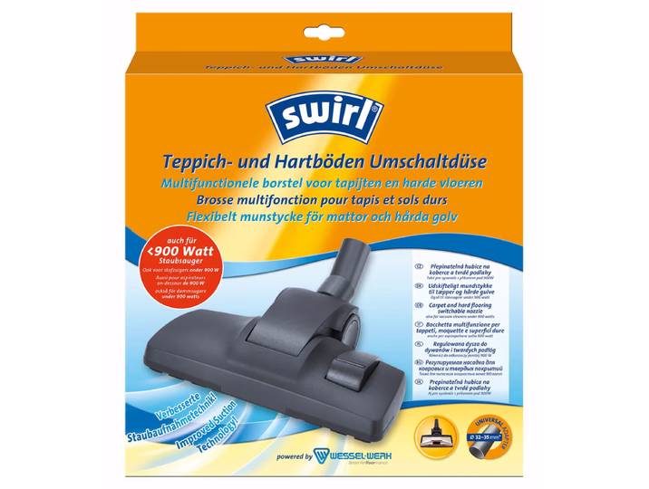 Swirl Umschaltdüse – Staubsauger Düse/Staubsauger Bürste – schwarz