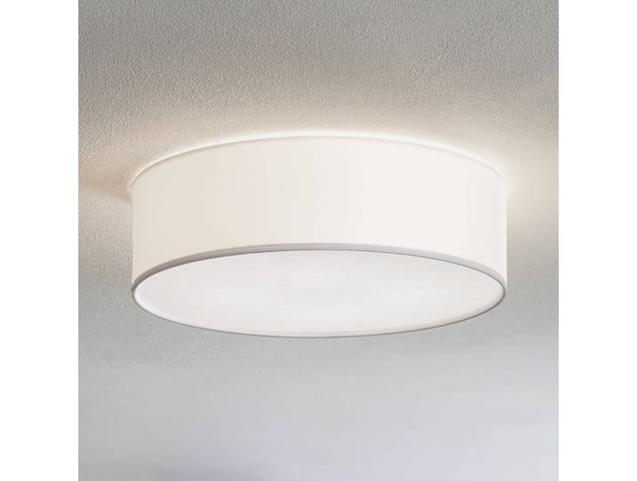 Deckenlampe Rondo TK Lighting, dimmbar, weiß / opal, für Schlafzimmer, Textil / Stoff / Seide, Modern, Deckenlampe