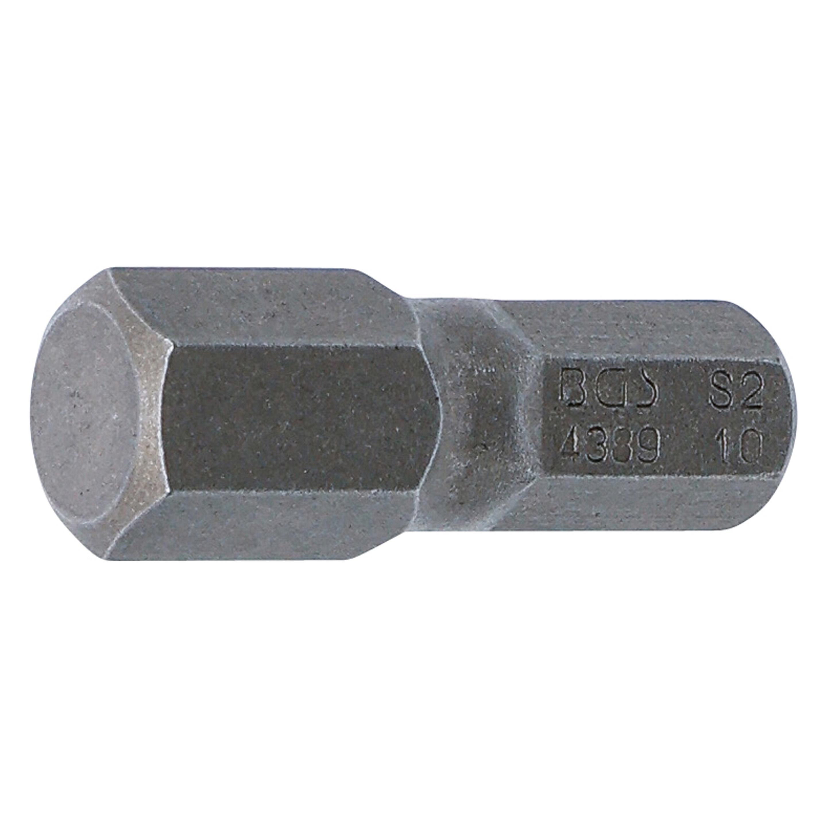 BGS Bit Antrieb Aussensechskant 8 mm (5/16") Innensechskant 10 mm (4389)