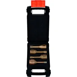 Projahn Satz Diamant Trockenbohrer 4-tlg. mit Wachs M14 Gewinde Schaft, in MAMBO-Box "S"