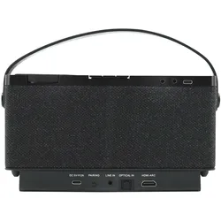Soundmaster TVL24SW (5 W, 2.0 Kanal), Soundbar, Schwarz