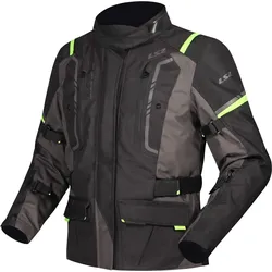 LS2 Narvik Lady Motorradjacke grau-schwarz-neongelb - XS