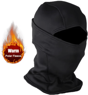 Inspire Essentials ArcticShield Winter Fleece Camouflage Balaclava Full Face Mask black