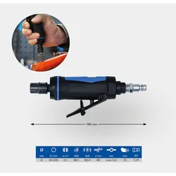 Brilliant Tools Mini Druckluft-Stabschleifer, gerade - BT160705