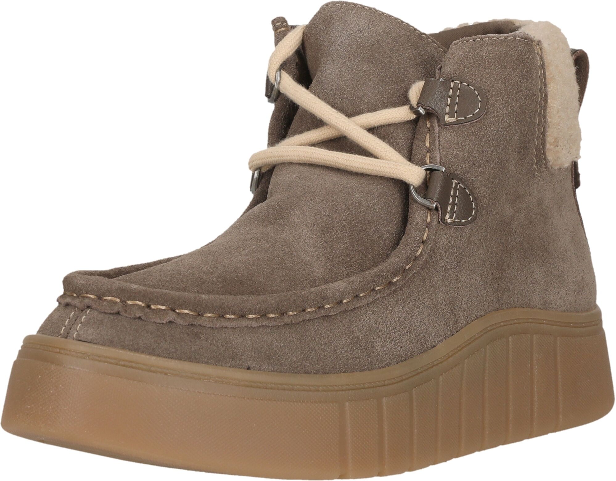 Stiefel CLARKS "Mykah Izzy", Damen, Gr. 37, braun, Schuhe Stiefel, mit Profilsohle und Flexkerben