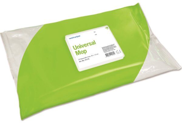 Wet Wipe Universal Mop, 45x13 Cm, 10 Engangsmopper