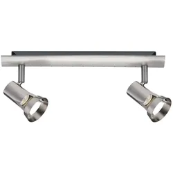 Paulmann Wand-/Deckenleuchte Teja   GU10   230V max. 2x10W dimmbar Nickel satiniert 66699