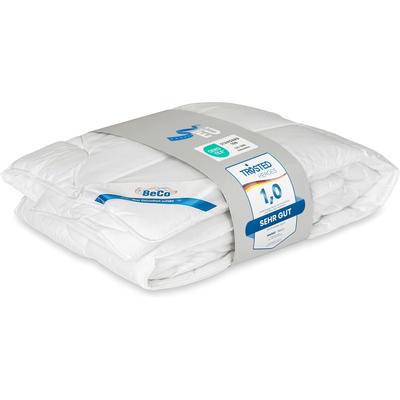 Microfaserbettdecke BECO "BeCo Greenfirst, Bettdecke 135x200 und weitere Größen", weiß, B:200cm L:200cm, 100% Polyester, Bettdecken, Microfaserbettdecke, Bettdecke "normal" getestet von Trusted Heroes mit einer Note von 1,0