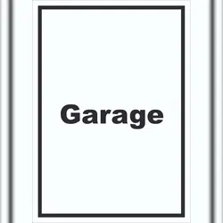 HB-Druck Garage Schild mit Text Auto Stellplatz hochkant A1 (594x841mm)