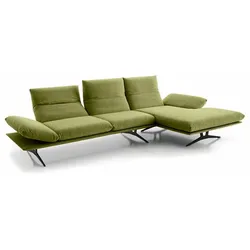 KOINOR Ecksofa Francis Stoff Grün 284 cm