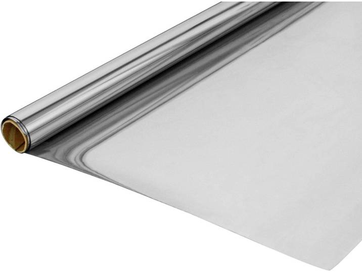 Fensterfolie GARDINIA Gr. 1, silber (silberfarben), B:60cm L:200cm, PVC, Fensterfolien, Fensterfolie, 90% UV-Schutz