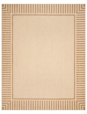 Gertmenian Paseo Kiano Modern Stripe Border Polypropylene Flatweave Indoor/ Outdoor Area Rug