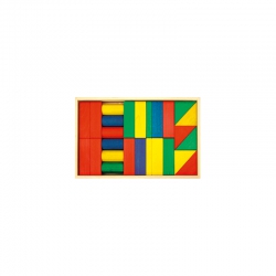 Halmakegel.com 30 Bausteine im Kasten - groß - bunt - 50mm 260167