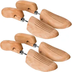 TecTake GmbH tectake 2 Paar Schuhspanner  Braun