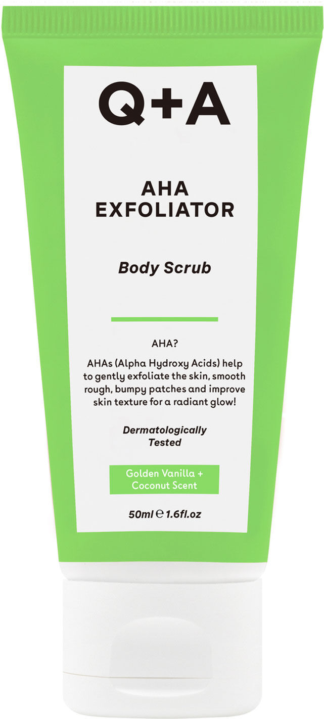 Q+A AHA Exfoliator Body Scrub 50ml