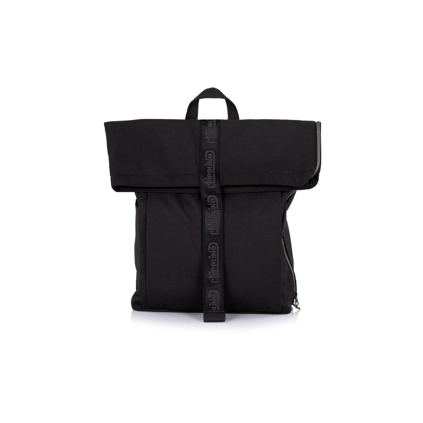 Chipolino Kinderwagen-Rucksack Wickelauflage Thermotasche Reißverschluss Griff schwarz