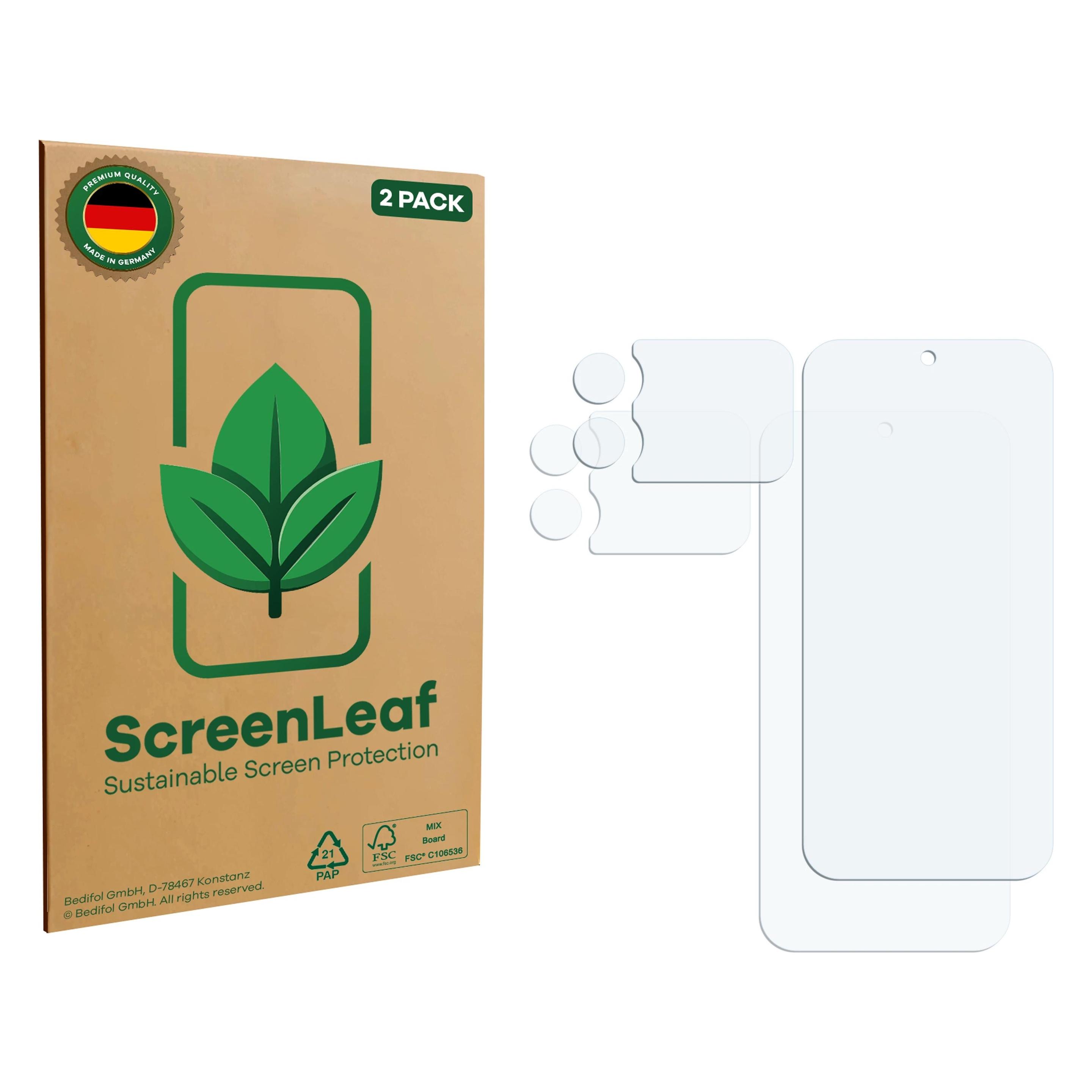 ScreenLeaf Schutzfolie für Xiaomi 17 Pro Max (Display+Kamera) Displayschutz Display Schutz Folie Klar (2 Stk., Apple iPhone 17 Pro Max) (6160682)
