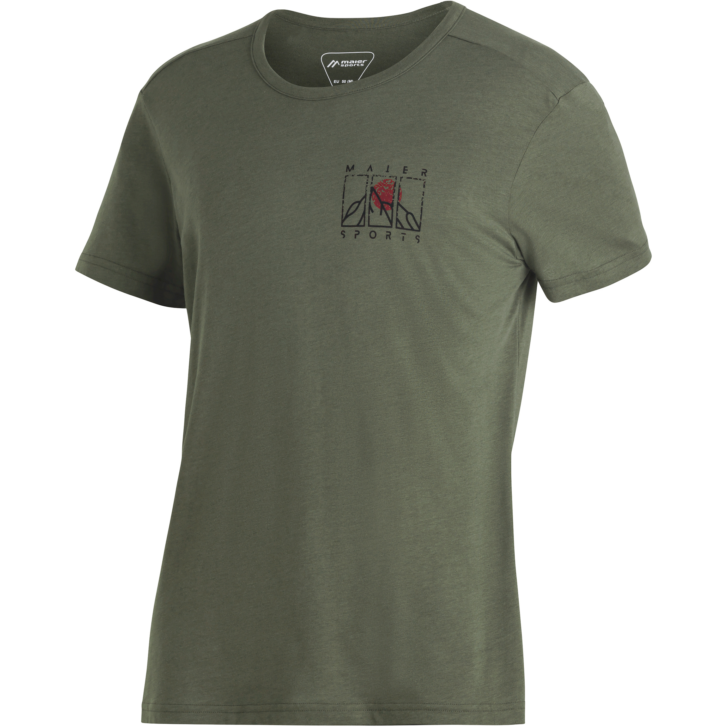 Maier Sports Jorgen Herren T-Shirts oliv Größe S Trekking